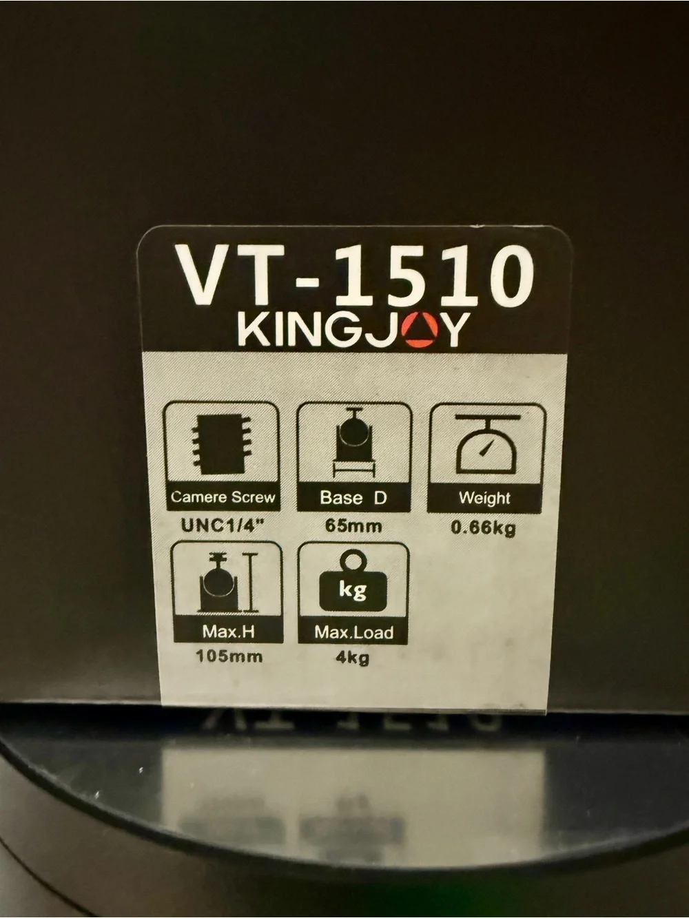 Kingjoy VT-1510 Fluid Tripod Head w/ Quick Release, Pan & Tilt for Videography